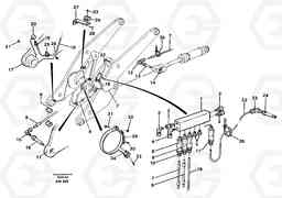69788 Distribution block, B3. L180C S/N 2533-SWE, 60465-USA, Volvo Construction Equipment
