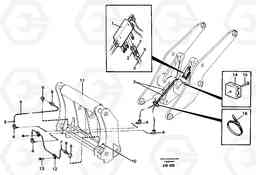 69785 Central lubrication for tool bar. L180C S/N 2533-SWE, 60465-USA, Volvo Construction Equipment