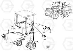 25745 Cable harness for central lubrication. L180C S/N 2533-SWE, 60465-USA, Volvo Construction Equipment