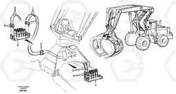 5694 Central lubrication for grappe. L180C S/N 2533-SWE, 60465-USA, Volvo Construction Equipment