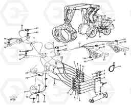 69791 Distribution block, B1. L180C S/N 2533-SWE, 60465-USA, Volvo Construction Equipment