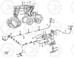 69792 Distribution block, B3. L180C S/N 2533-SWE, 60465-USA, Volvo Construction Equipment