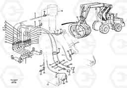 69795 Distribution block, B6. L180C S/N 2533-SWE, 60465-USA, Volvo Construction Equipment