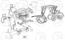 69796 Distribution block, B7. L180C S/N 2533-SWE, 60465-USA, Volvo Construction Equipment