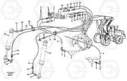 69797 Log pusher. L180C S/N 2533-SWE, 60465-USA, Volvo Construction Equipment