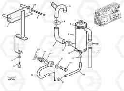 83250 Crankcase ventilation L180C S/N 2533-SWE, 60465-USA, Volvo Construction Equipment