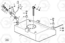 89694 Fuel tank with fitting parts L180C S/N 2533-SWE, 60465-USA, Volvo Construction Equipment