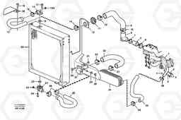 106711 Cooling system. L180C S/N 2533-SWE, 60465-USA, Volvo Construction Equipment