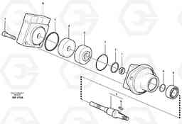25124 Hydraulic motor. L180C S/N 2533-SWE, 60465-USA, Volvo Construction Equipment