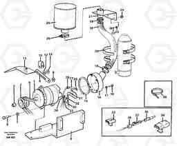 53877 Brushless alternator, 50A. L180C S/N 2533-SWE, 60465-USA, Volvo Construction Equipment