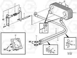 54327 Oil cooler. L180C S/N 2533-SWE, 60465-USA, Volvo Construction Equipment