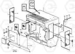 65906 Radiator shell. L180C S/N 2533-SWE, 60465-USA, Volvo Construction Equipment