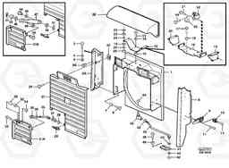 89931 Radiator shell. L180C S/N 2533-SWE, 60465-USA, Volvo Construction Equipment