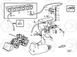 84042 Pre-heatert with fitting parts. L180C S/N 2533-SWE, 60465-USA, Volvo Construction Equipment