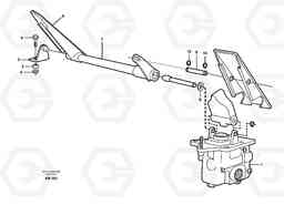 88500 Double brake pedals. L180C S/N 2533-SWE, 60465-USA, Volvo Construction Equipment