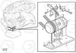 20675 Air compressor with fitting parts. L180C S/N 2533-SWE, 60465-USA, Volvo Construction Equipment