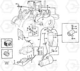 25740 Cable harness, secondary steering system. L180C S/N 2533-SWE, 60465-USA, Volvo Construction Equipment