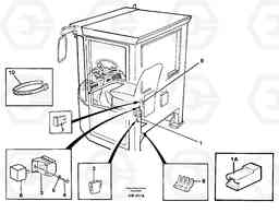 55173 Cable harness, air-suspensioned seat. L180C S/N 2533-SWE, 60465-USA, Volvo Construction Equipment