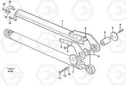 30544 Cylinder protection. L180C S/N 2533-SWE, 60465-USA, Volvo Construction Equipment