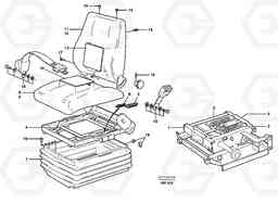 21381 Operator's seat, ISRI. L180C S/N 2533-SWE, 60465-USA, Volvo Construction Equipment