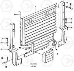 22218 Radiator, kylare. L180C S/N 2533-SWE, 60465-USA, Volvo Construction Equipment