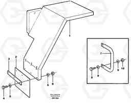 31937 Small rear fender. L180C S/N 2533-SWE, 60465-USA, Volvo Construction Equipment