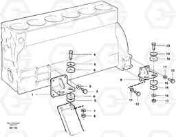 17511 Engine mounting L330C SER NO 60188-, Volvo Construction Equipment