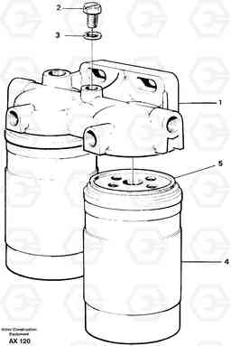 25910 Fuel filter L330C SER NO 60188-, Volvo Construction Equipment