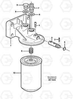 55435 Coolant filter. L330C SER NO 60188-, Volvo Construction Equipment