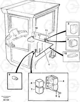 54259 Cable harness for forward and rear. L330C SER NO 60188-, Volvo Construction Equipment