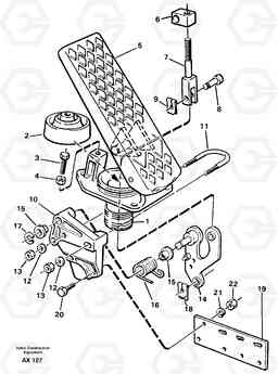 86951 Accelerator pedal L330C SER NO 60188-, Volvo Construction Equipment