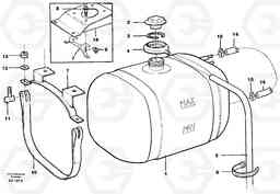 57674 Expansion tank with bracket L330C SER NO 60188-, Volvo Construction Equipment