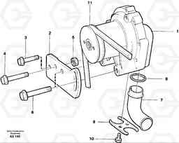 55436 Extra water pump with fitting parts L330C SER NO 60188-, Volvo Construction Equipment