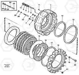 58874 Wheel brake, rear L330C SER NO 60188-, Volvo Construction Equipment