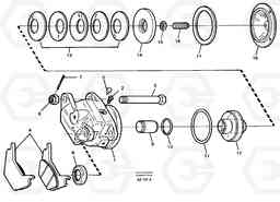 41262 Parking brake, brake cylinder L330C SER NO 60188-, Volvo Construction Equipment