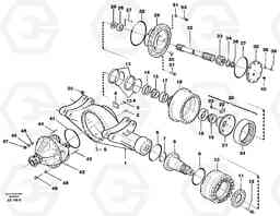 22668 Axle, rear L330C SER NO 60188-, Volvo Construction Equipment