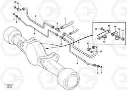 71848 Brake cooling system: front lines L330C SER NO 60188-, Volvo Construction Equipment