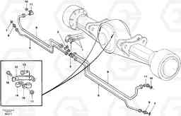 71850 Brake cooling system: rear lines L330C SER NO 60188-, Volvo Construction Equipment