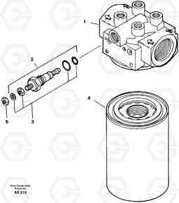 22671 Brake cooling system: filter L330C SER NO 60188-, Volvo Construction Equipment