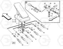 90576 Footbrake valve, mounting L330C SER NO 60188-, Volvo Construction Equipment