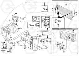 87140 Assembly hoses: Evaparator, receiver drier, condenser. L330C SER NO 60188-, Volvo Construction Equipment