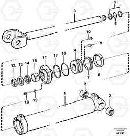 6901 Hydraulic cylinder, lifting L330C SER NO 60188-, Volvo Construction Equipment