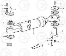 54279 Hydraulic cylinder, assembly L330C SER NO 60188-, Volvo Construction Equipment