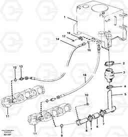 23656 Hydraulic system: suction line,pump L330C SER NO 60188-, Volvo Construction Equipment