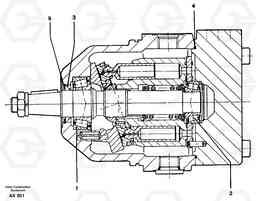 17518 Hydraulic motor L330C SER NO 60188-, Volvo Construction Equipment