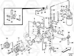 84858 Water pump with fitting parts L330C SER NO 60188-, Volvo Construction Equipment