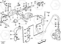 84265 Thermostathousing with fitting parts L330C SER NO 60188-, Volvo Construction Equipment