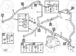 71855 Pressure lines, 3rd function L330C SER NO 60188-, Volvo Construction Equipment