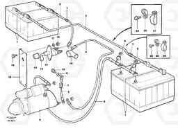 29048 Battery with assembling details L330C SER NO 60188-, Volvo Construction Equipment