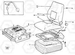 45211 Operator seat Isri L330C SER NO 60188-, Volvo Construction Equipment